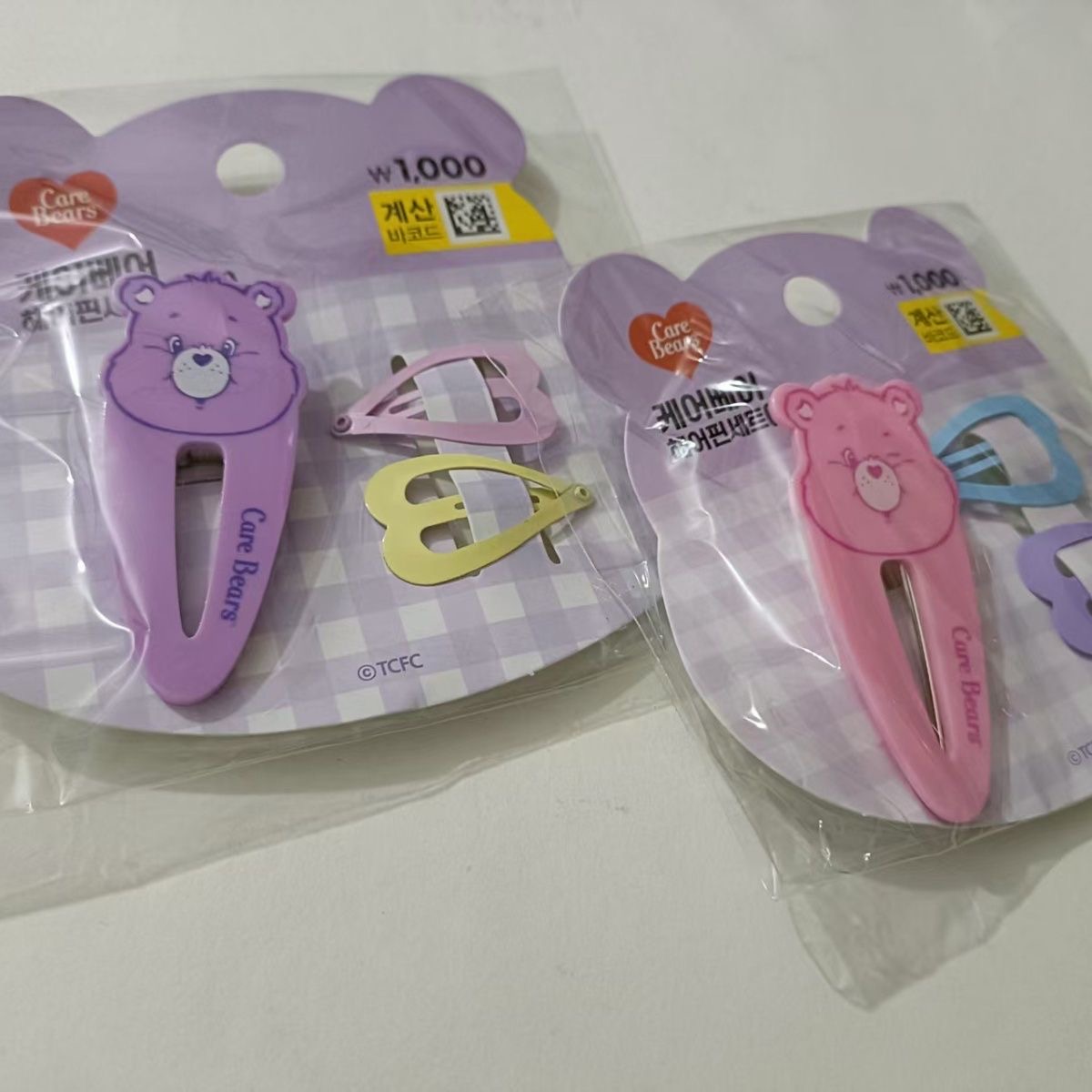 Hair Care Zinc - Набор заколок для волос Care Bears,