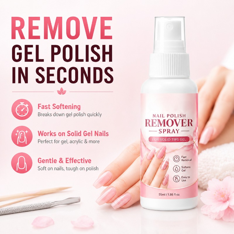 Hair Care Gel - Спрей для снятия гель-лака: быстрорастворяющая жидкость