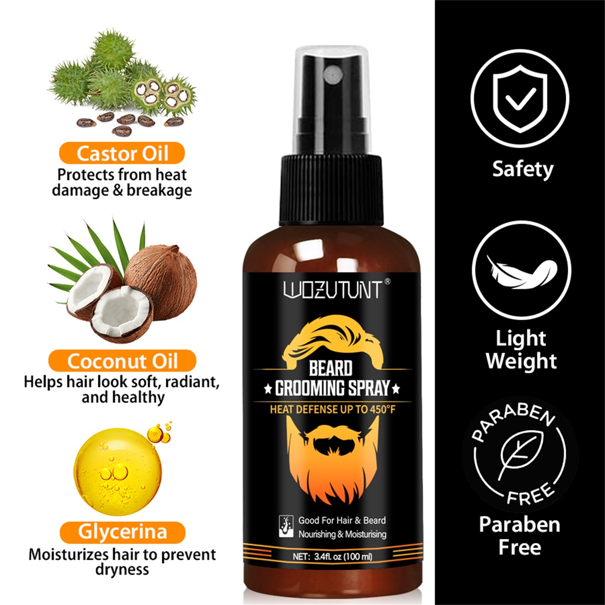 Спрей для ухода за бородой: за – обзор и цена Hair Care Heat Protectant