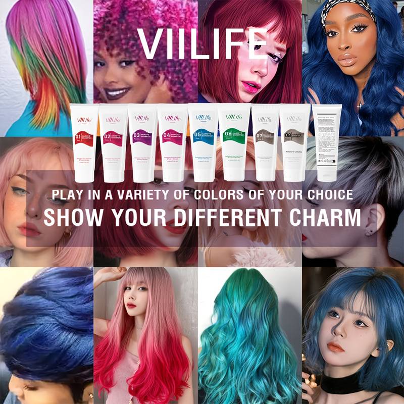 Краска для волос унисекс, перм – обзор и цена Purple Toning Shampoo